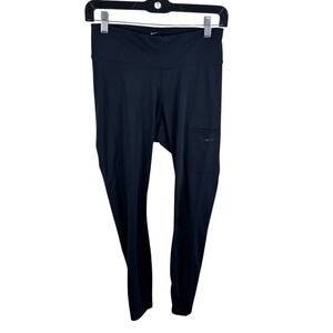 Nike Dri-FIT Women Black‎ Power Pocket Tights Activewear Size Medium